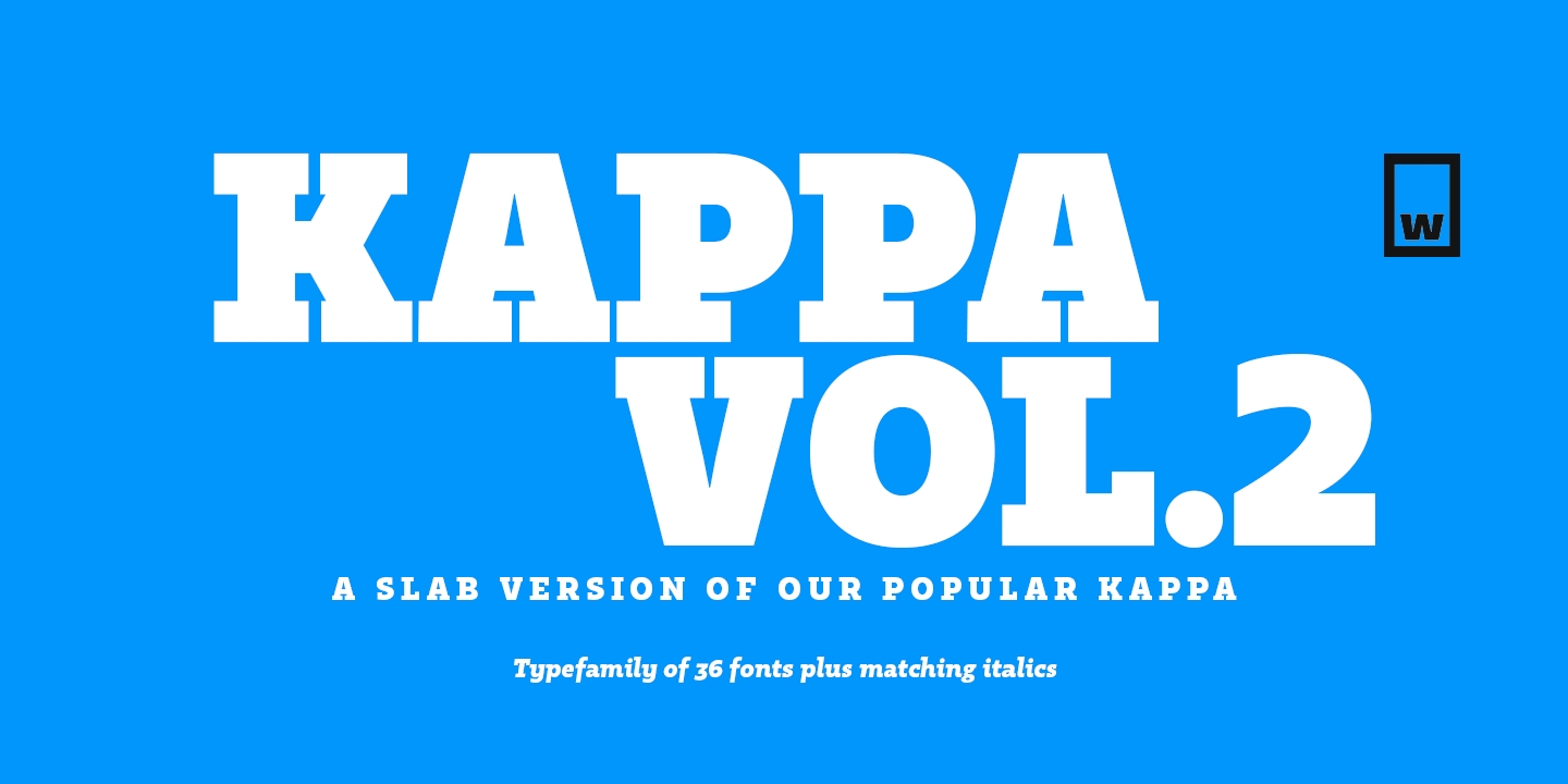 Schriftart Kappa Vol.2 Display